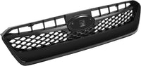 Front Bumper Cover Primed Plastic + Upper & Lower Grille + Fog Lights Cover + Signal Lamp Left Driver & Right Passenger Side Direct Replacement Compatible With 2015-2017 Subaru WRX