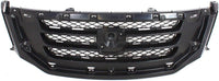 Front Grille Painted Black Shell And Insert Direct Replacement Compatible With 2008-2010 Honda Odyssey HO1200190 71121SHJA02