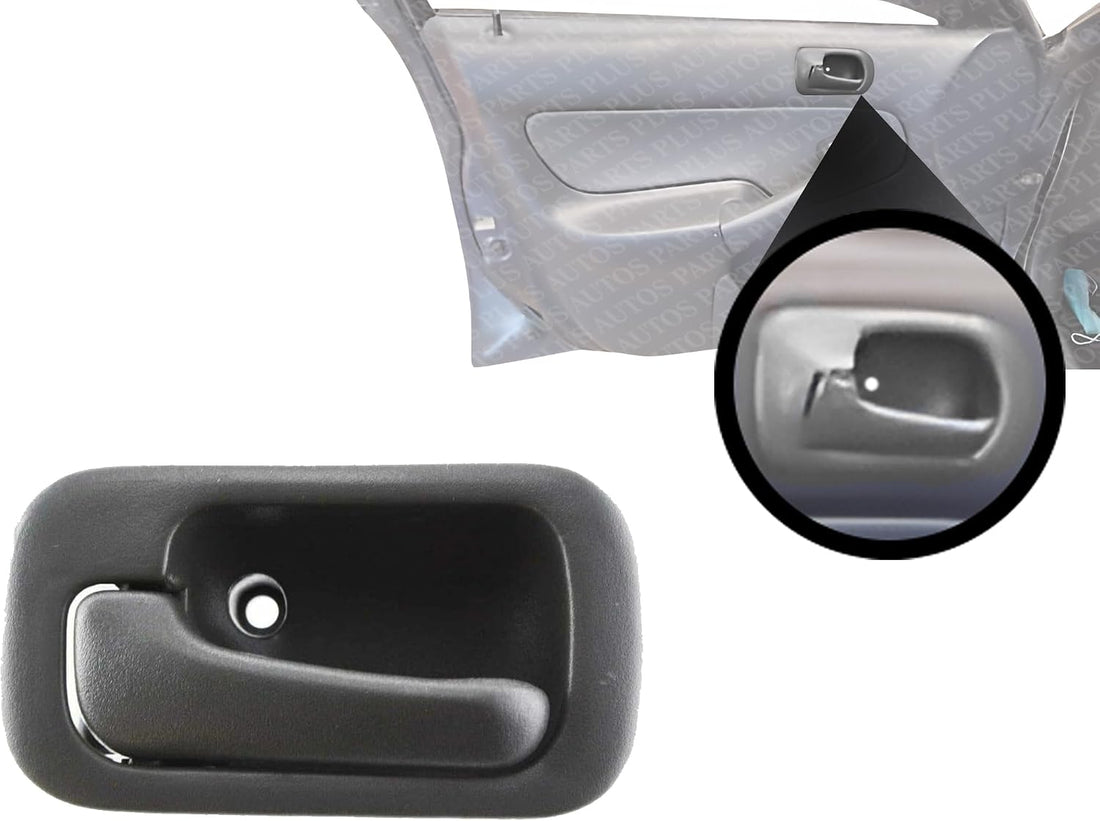 Front Or Rear Interior Door Handle Gray Plastic Left Driver Side Direct Replacement Compatible with 1992-1995 Honda Civic HO1352112 72160SR4A02ZA