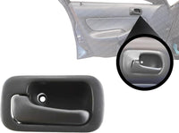 Front Or Rear Interior Door Handle Gray Plastic Left Driver Side Direct Replacement Compatible with 1992-1995 Honda Civic HO1352112 72160SR4A02ZA