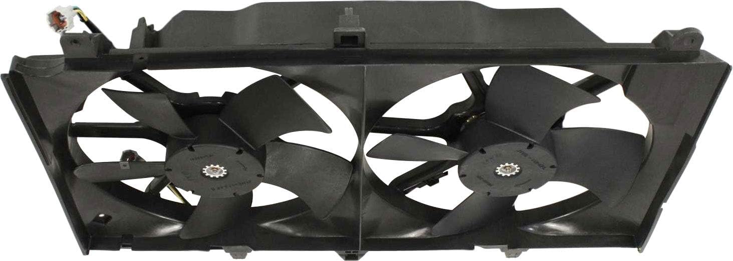 Front Radiator Cooling Fan Assembly Direct Replacement Compatible With 2003-2006 Nissan 350Z / 2003-2005 Infiniti G35 NI3115127 21481CF40B