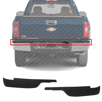 Set Of 2 Rear Bumper Step Pad Left Driver & Right Passenger Side Direct Replacement Compatible With 1999-2006 Chevrolet Silverado 1500 2500 GM1191120 GM1191119 15738018 15738017