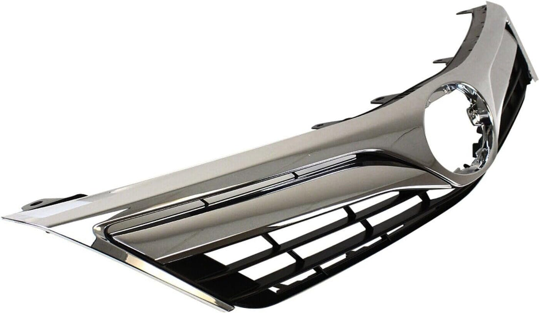 AUTOS PARTS PLUS Front Grille Primed Shell And Insert With Chrome Molding Direct Replacement Compatible With 2012-2014 Toyota Camry TO1200343 5310106560