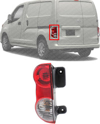 Tail Light Assembly Left Driver Side Direct Replacement Compatible With 2013-2021 Nissan NV200 NI2800201 265553LM0A