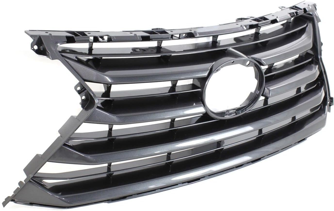 Front Grille Painted Silver Shell And Insert Plastic Direct Replacement Compatible With 2015-2017 Lexus NX200t / NX300h LX1200172 5311178010