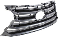 Front Grille Painted Silver Shell And Insert Plastic Direct Replacement Compatible With 2015-2017 Lexus NX200t / NX300h LX1200172 5311178010