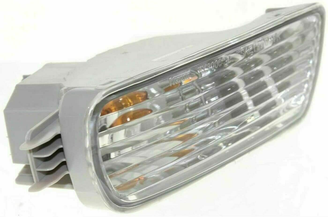 Front Headlight Fillers Primed + Signal Lights Assembly Right Passenger & Left Driver Side Direct Replacement Compatible With 2001-2004 Toyota Tacoma TO1088108 TO1089108 TO2530140