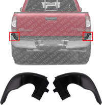 Set Of 2 Rear Bumper End Cap Extension Primed Left Driver & Right Passenger Side Direct Replacement Compatible With 2005-2015 Toyota Tacoma TO1147100 TO1146100 5216304021 5216404021