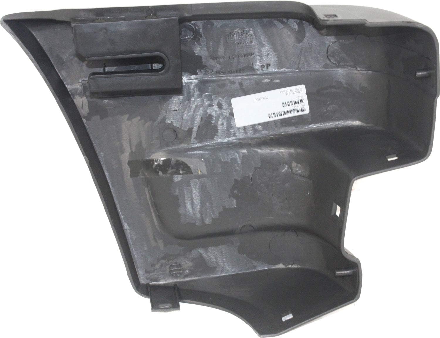 Front Bumper End Cap Primed Left Driver Side Without Molding Holes Direct Replacement Compatible With 1986-1989 Mazda Pickup MA1004104 UB3950050A