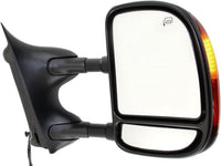 Front Power Towing Mirror Manual Folding Textured Right Passenger Side Direct Replacement Compatible With 1999-2007 Ford F-Series Super Duty / 2000-2005 Excursion 5C3Z17682EAA-PFM