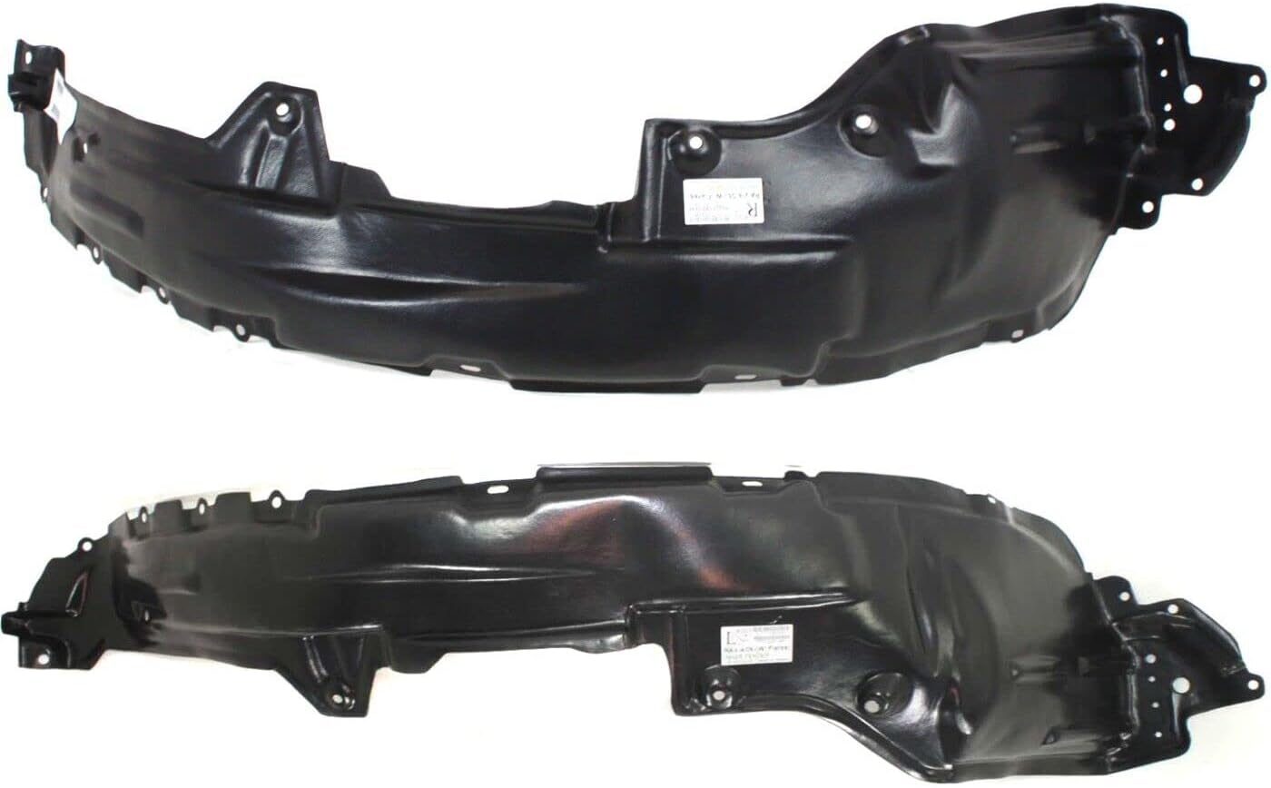 Set Of 2 Front Fender Liner Left Driver & Right Passenger Side Direct Replacement Compatible With 2006-2012 Toyota RAV4 TO1248144 TO1249144 5387642075 538750R020