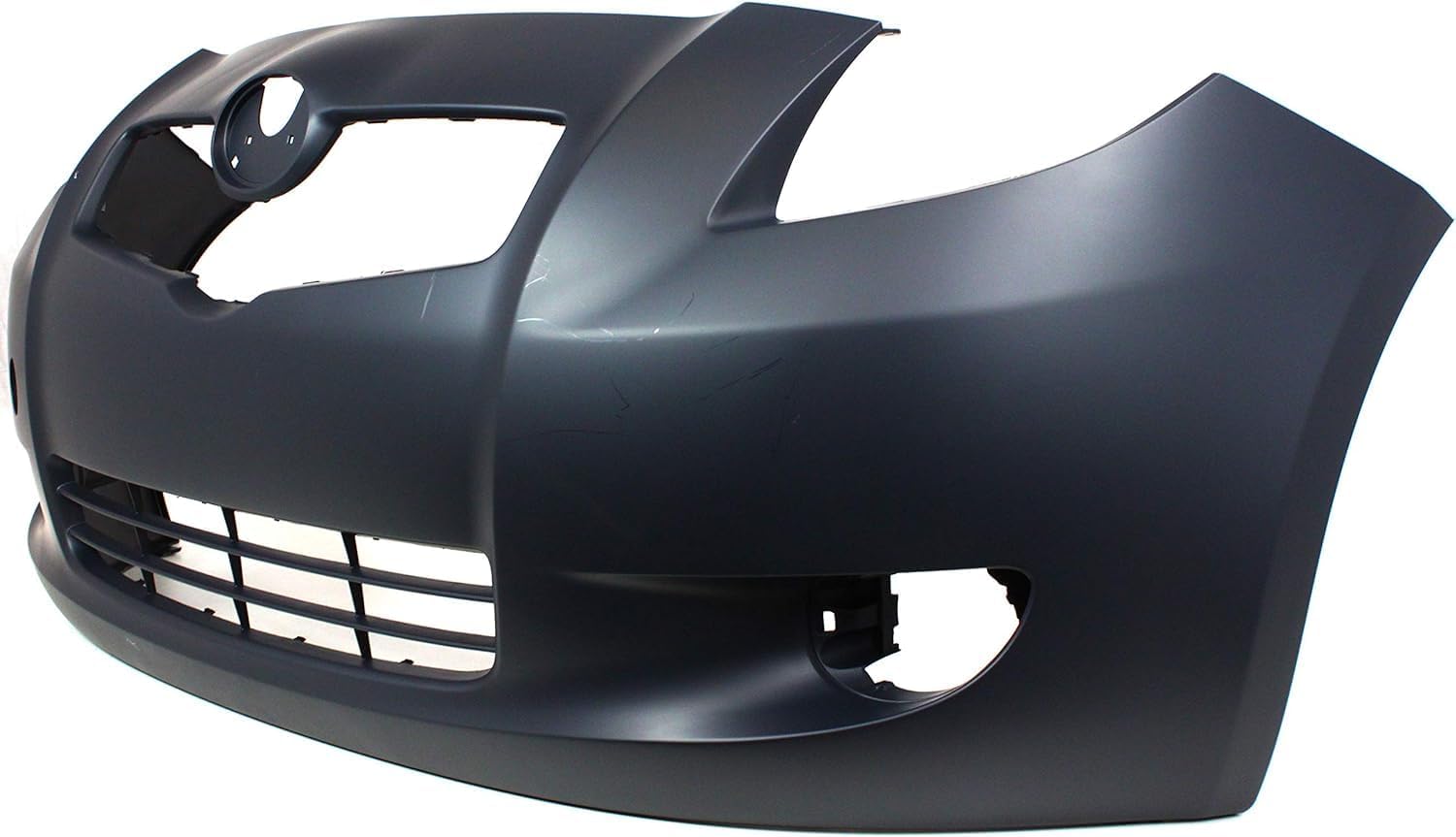 Front Bumper Cover Primed With Fog Light Holes Direct Replacement Compatible With 2007-2008 Toyota Yaris TO1000325 5211952925