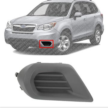 Front Fog Light Cover Textured Left Driver Side Direct Replacement Compatible With 2014-2016 Subaru Forester SU1038104 57731SG050