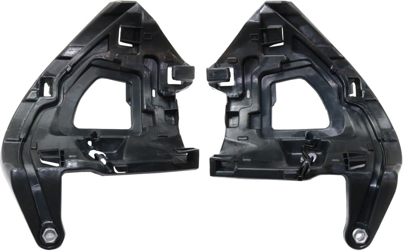 Set of 2 Front Head Light Bracket Plastic Left Driver & Right Passenger Side Direct Replacement Compatible with 2018-2019 Volkswagen Beetle VW2509102 VW2508102 5C5941054B 5C5941053B