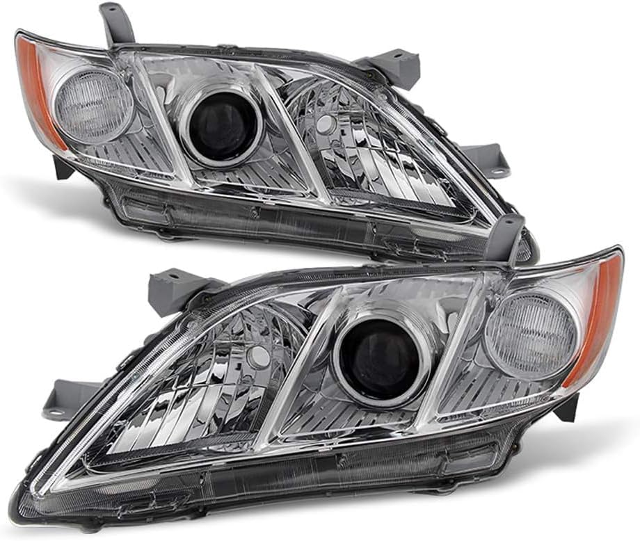 Set Of 2 Front Head Light Left Driver & Right Passenger Side Direct Replacement Compatible With 2007-2009 Toyota Camry TO2518105 TO2519105 8117006201 8113006201