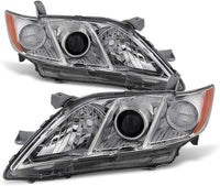 Set Of 2 Front Head Light Left Driver & Right Passenger Side Direct Replacement Compatible With 2007-2009 Toyota Camry TO2518105 TO2519105 8117006201 8113006201