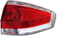 Tail Light Assembly Right Passenger Side With Chrome Insert Direct Replacement Compatible With 2009-2011 Ford Focus FO2801215 9S4Z13404D