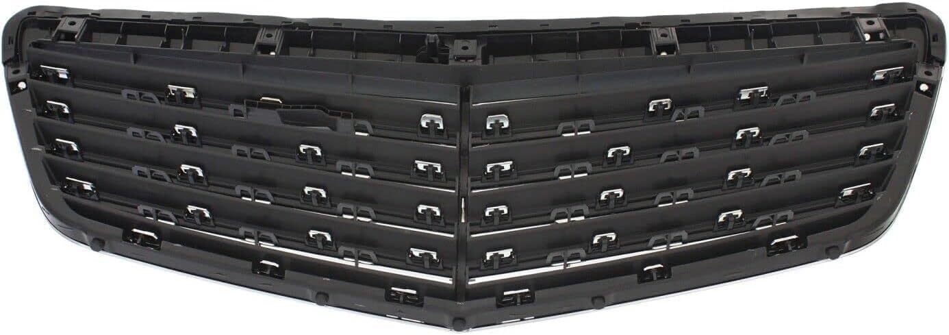 Front Grille Assembly Chrome Shell With Primed Insert Plastic Direct Replacement Compatible With 2010-2013 Mercedes Benz S-Class MB1200156 22188004839040