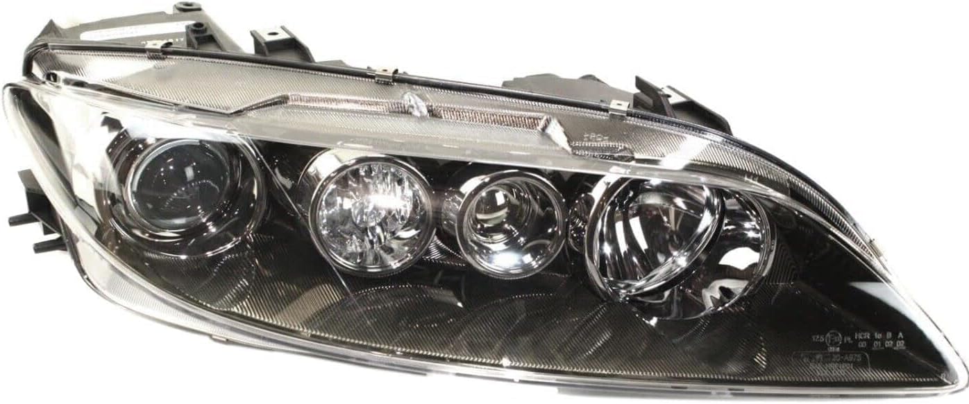 Set Of 2 Front Head Light Halogen Lens And Housing Left Driver & Right Passenger Side Direct Replacement Compatible With 2006-2008 Mazda 6 GP7A510L0B-PFM GP7A510K0B-PFM