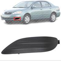 Front Fog Light Cover Left Driver Side Direct Replacement Compatible With 2005-2008 Toyota Corolla TO1038107 5212802200