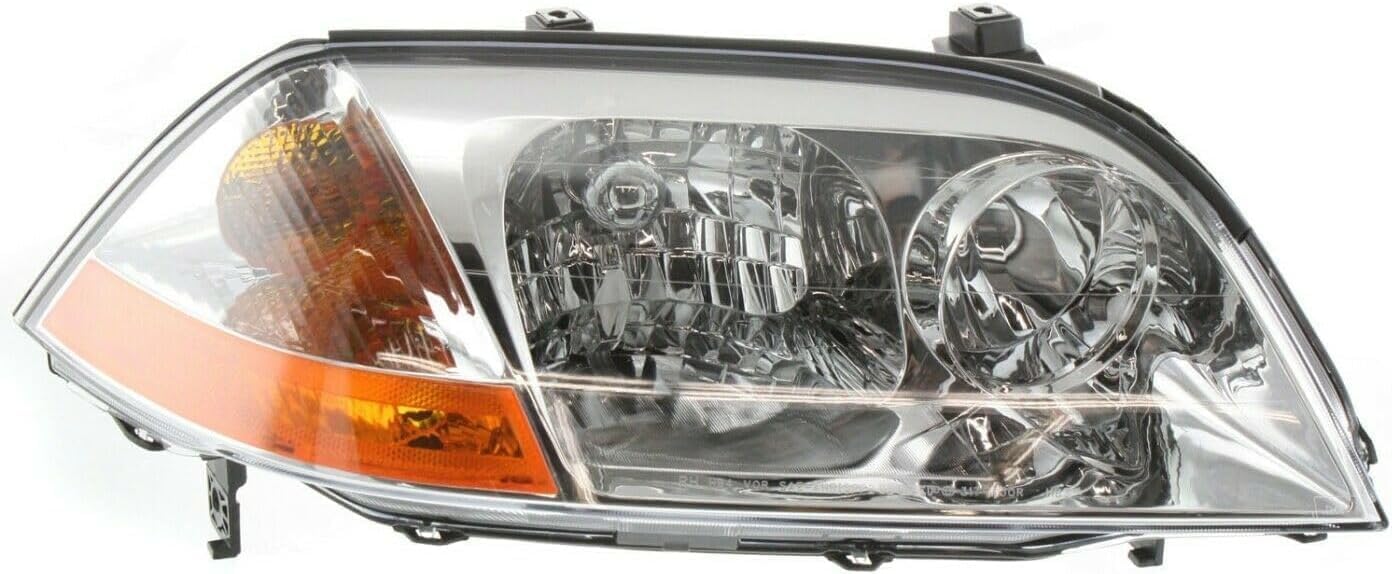 Front Head Light + Fog Lamp Lens And Housing Right Passenger & Left Driver Side Direct Replacement Compatible With 2001-2003 Acura MDX AC2519103 AC2518103 AC2592103 AC2593103