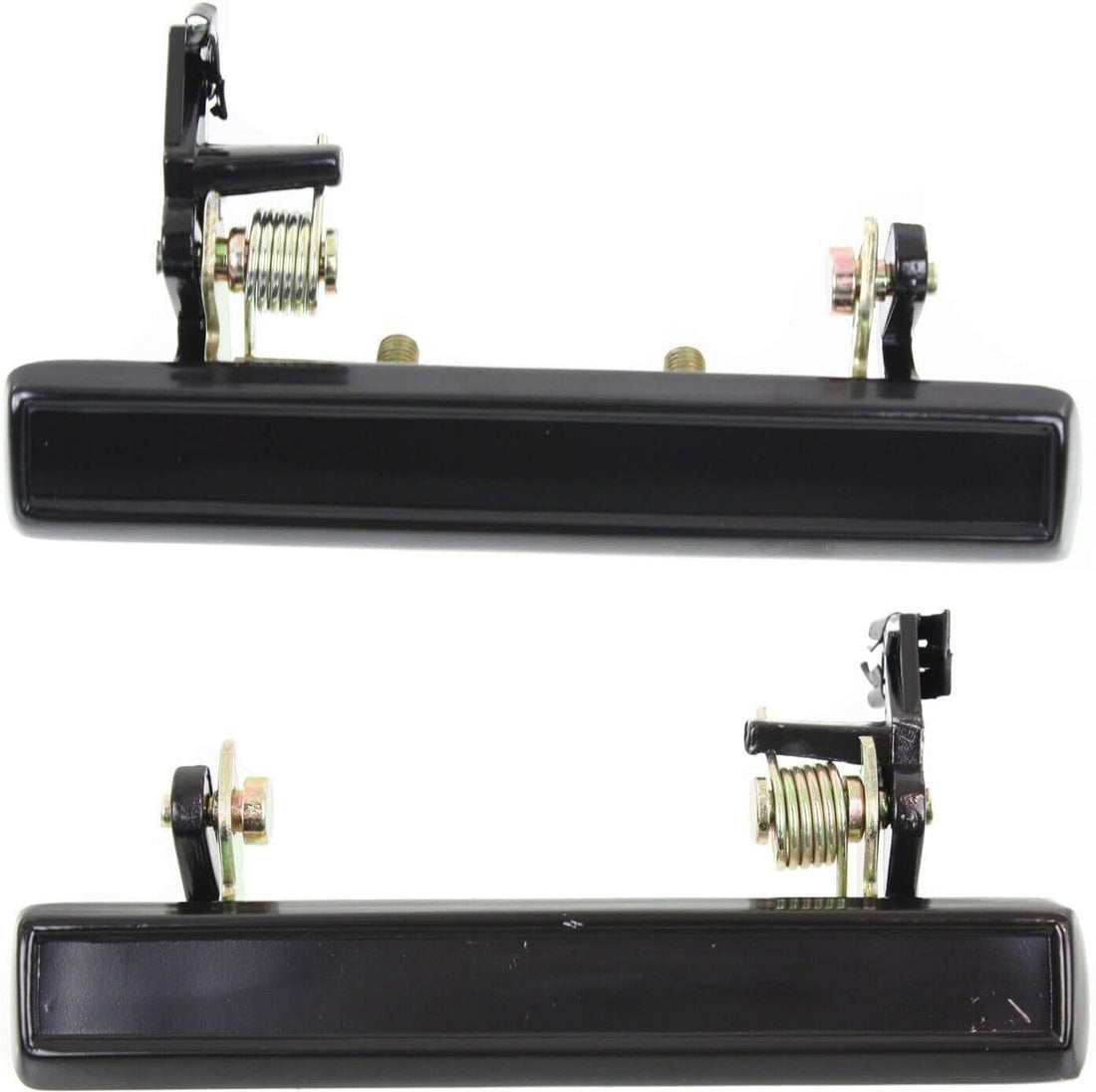 Set Of 2 Front Exterior Door Handle Smooth Black Right Passenger & Left Driver Side Direct Replacement Compatible With 1978-1988 Chevrolet Monte Carlo / 1982-1987 Buick Regal 20454212