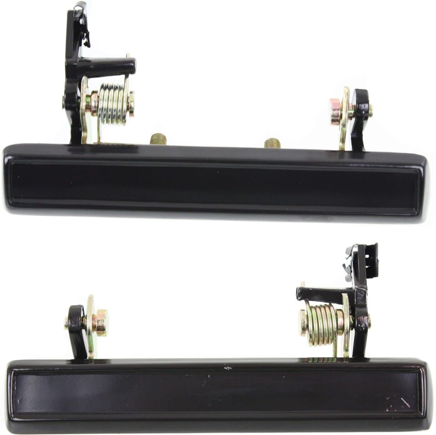 Set Of 2 Front Exterior Door Handle Smooth Black Right Passenger & Left Driver Side Direct Replacement Compatible With 1978-1988 Chevrolet Monte Carlo / 1982-1987 Buick Regal 20454212