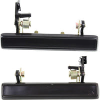 Set Of 2 Front Exterior Door Handle Smooth Black Right Passenger & Left Driver Side Direct Replacement Compatible With 1978-1988 Chevrolet Monte Carlo / 1982-1987 Buick Regal 20454212