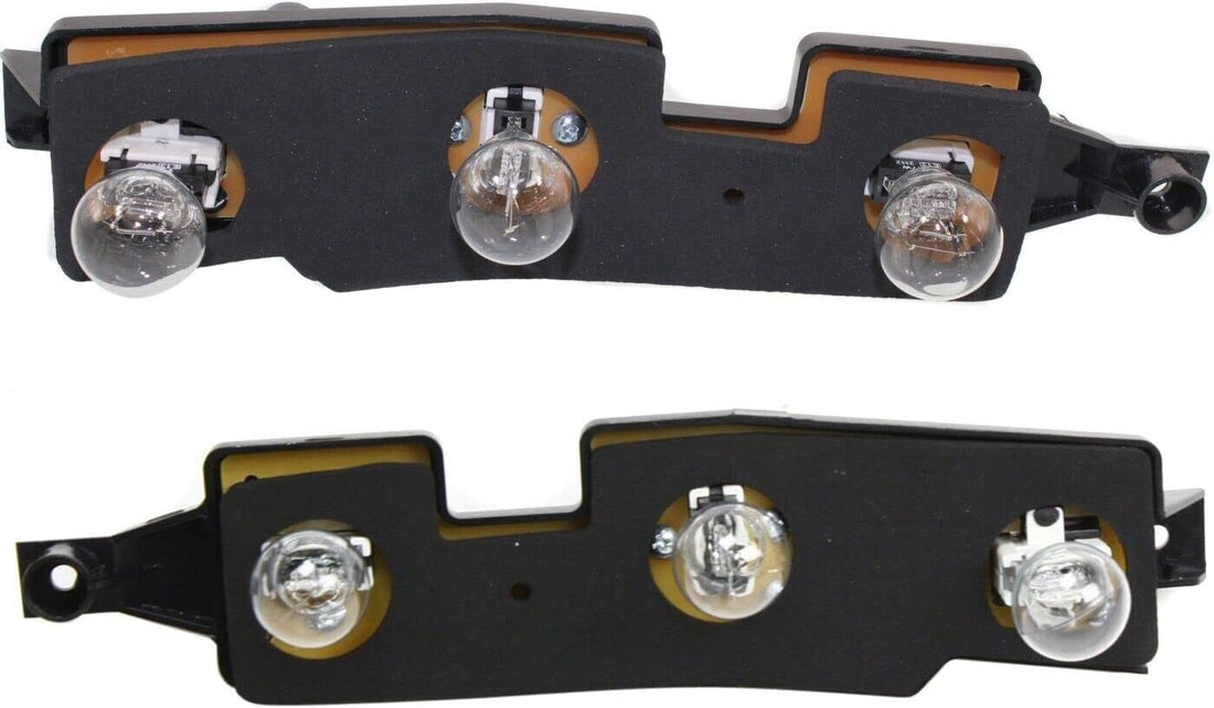 Set Of 2 Tail Light Connector Plate Left Driver & Right Passenger Side Direct Replacement Compatible With 1988-2001 Chevrolet & GMC C/K Series GM2807101 GM2806101