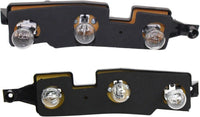 Set Of 2 Tail Light Connector Plate Left Driver & Right Passenger Side Direct Replacement Compatible With 1988-2001 Chevrolet & GMC C/K Series GM2807101 GM2806101