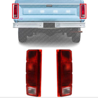 Set Of 2 Tail Light Left Driver & Right Passenger Side Direct Replacement Compatible With 1980-1986 Ford F-Series FO2800103 FO2801102 E4TZ13405B E4TZ13404B