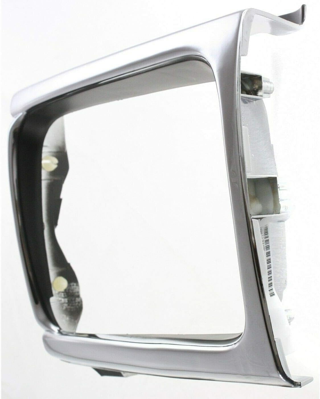 Set Of 2 Front Head Light Door Bezel Chrome Plastic Left Driver & Right Passenger Side Direct Replacement Compatible With 1992-1995 Toyota Pickup TO2513118 TO2512116