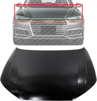 Front Hood Panel Primed Steel Direct Replacement Compatible With 2017-2020 Audi A4 / 2018-2023 S4 AU1230130 8W0823029A