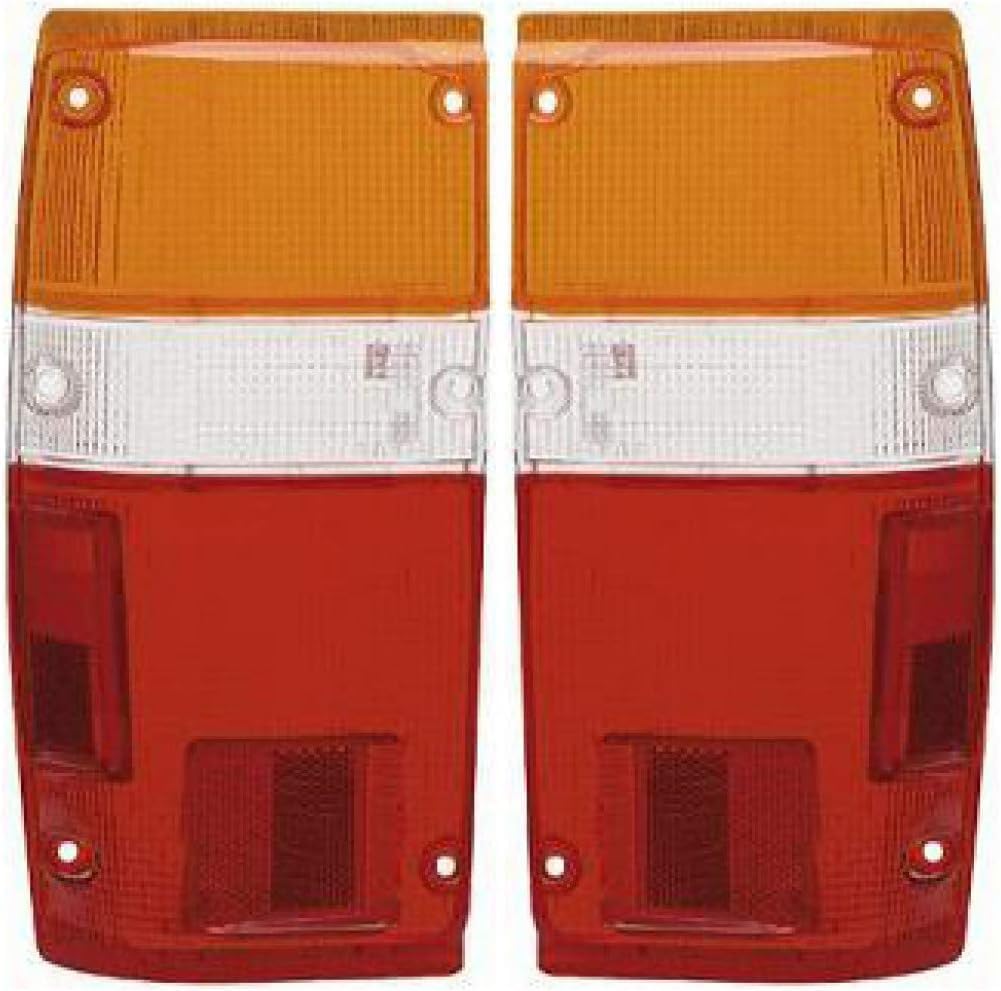 Set Of 2 Tail Light Lens Right Passenger & Left Driver Side Direct Replacement Compatible With 1984-1989 Toyota 4Runner / 1984-1988 Pickup TO2809102 TO2808102 8155189133 8156189133