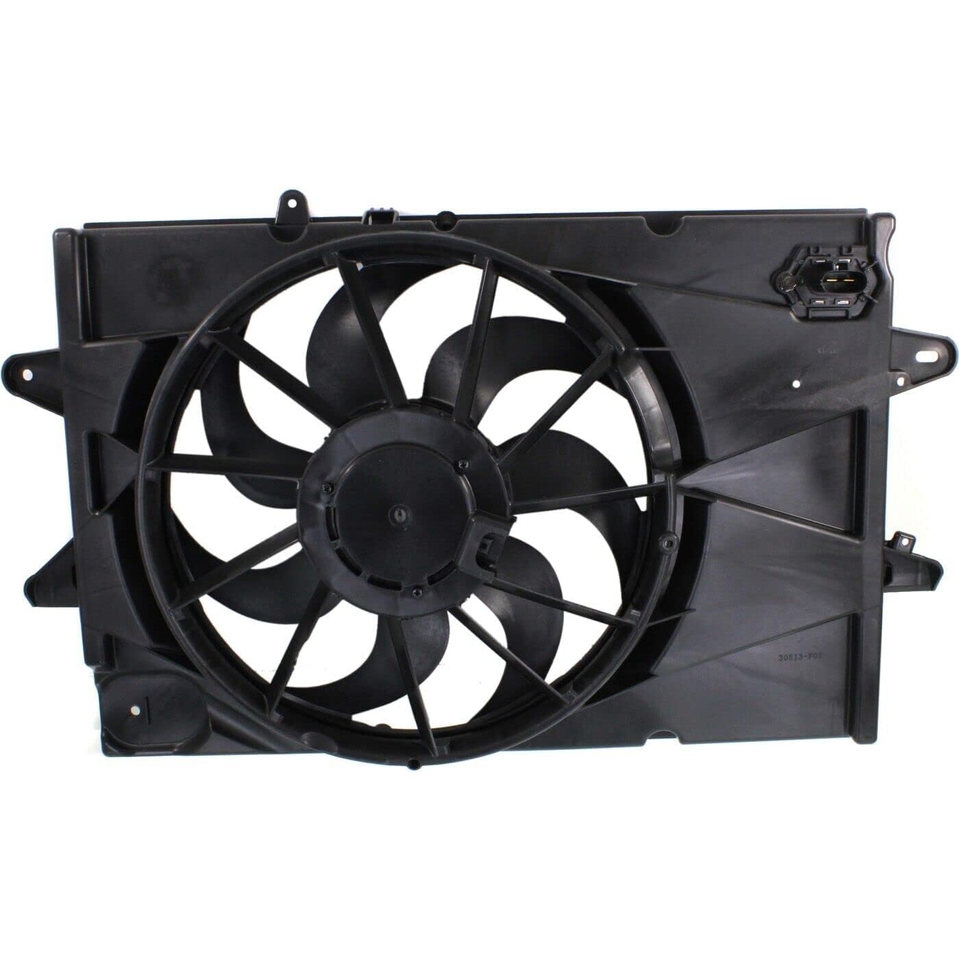 Front Radiator Fan Shroud Assembly Direct Replacement Compatible with 2010-2017 Chevrolet Equinox/GMC Terrain GM3115239 25952813-PFM