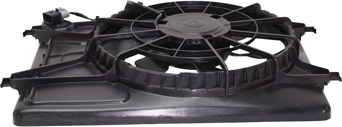 AUTOS PARTS PLUS Front Radiator Cooling Fan Assembly Direct Replacement Compatible With 2007-2010 Hyundai Elantra HY3115120 253802H150