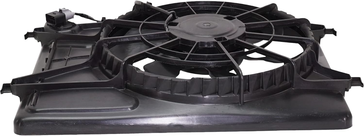AUTOS PARTS PLUS Front Radiator Cooling Fan Assembly Direct Replacement Compatible With 2007-2010 Hyundai Elantra HY3115120 253802H150