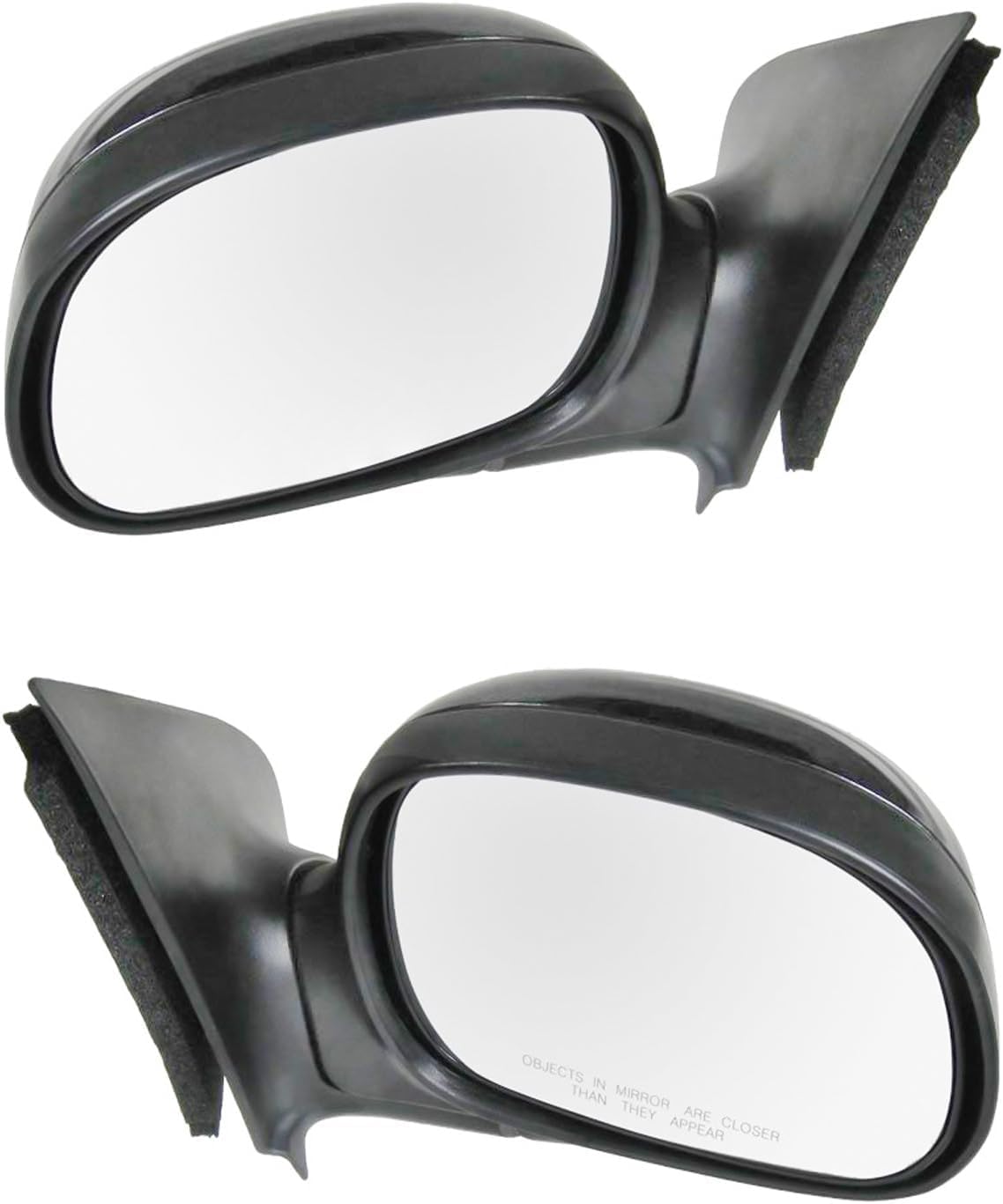 Set of 2 Front Mirrors Manual Folding Non-Heated Primed Right Passenger & Left Driver Side Direct Replacement Compatible With 1997-2002 Ford F-150/1997-1999 F-250 FO1320178
