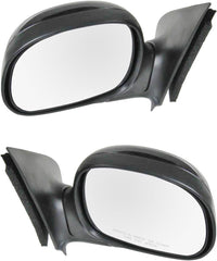 Set of 2 Front Mirrors Manual Folding Non-Heated Primed Right Passenger & Left Driver Side Direct Replacement Compatible With 1997-2002 Ford F-150/1997-1999 F-250 FO1320178