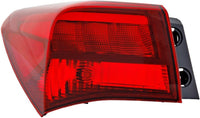 Tail Light Outer Assembly Left Driver Side Direct Replacement Compatible With 2015-2017 Acura TLX AC2804106 33550TZ3A01