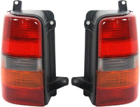 Set Of 2 Tail Lamp Lens And Housing Left Driver & Right Passenger Side Direct Replacement Compatible With 1993-1998 Jeep Grand Cherokee CH2801121 CH2800121 55155738AA 55155739AA