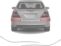 Set Of 2 Rear Bumper Side Cover Trim Chrome Left Driver & Right Passenger Side Direct Replacement Compatible With 2003-2009 Mercedes Benz CLK-Class Mb1147111 Mb1146111 2098850621