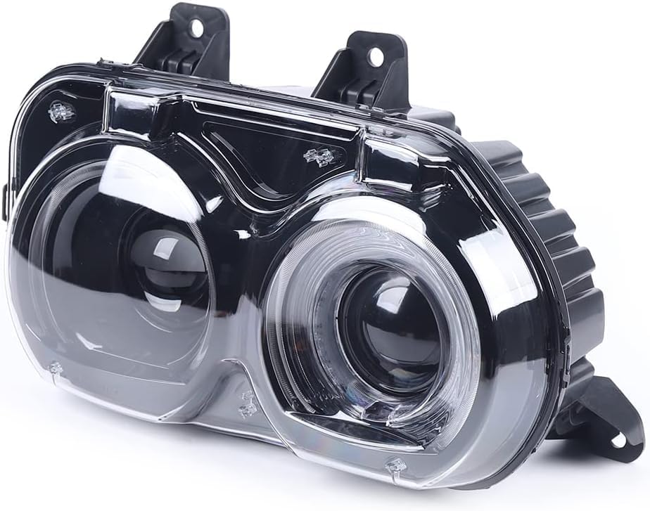Front Head Light Assembly Without Air Ducts Halogen Right Passenger Side Direct Replacement Compatible With 2015-2022 Dodge Challenger CH2503267 68174064AG 68174064AF