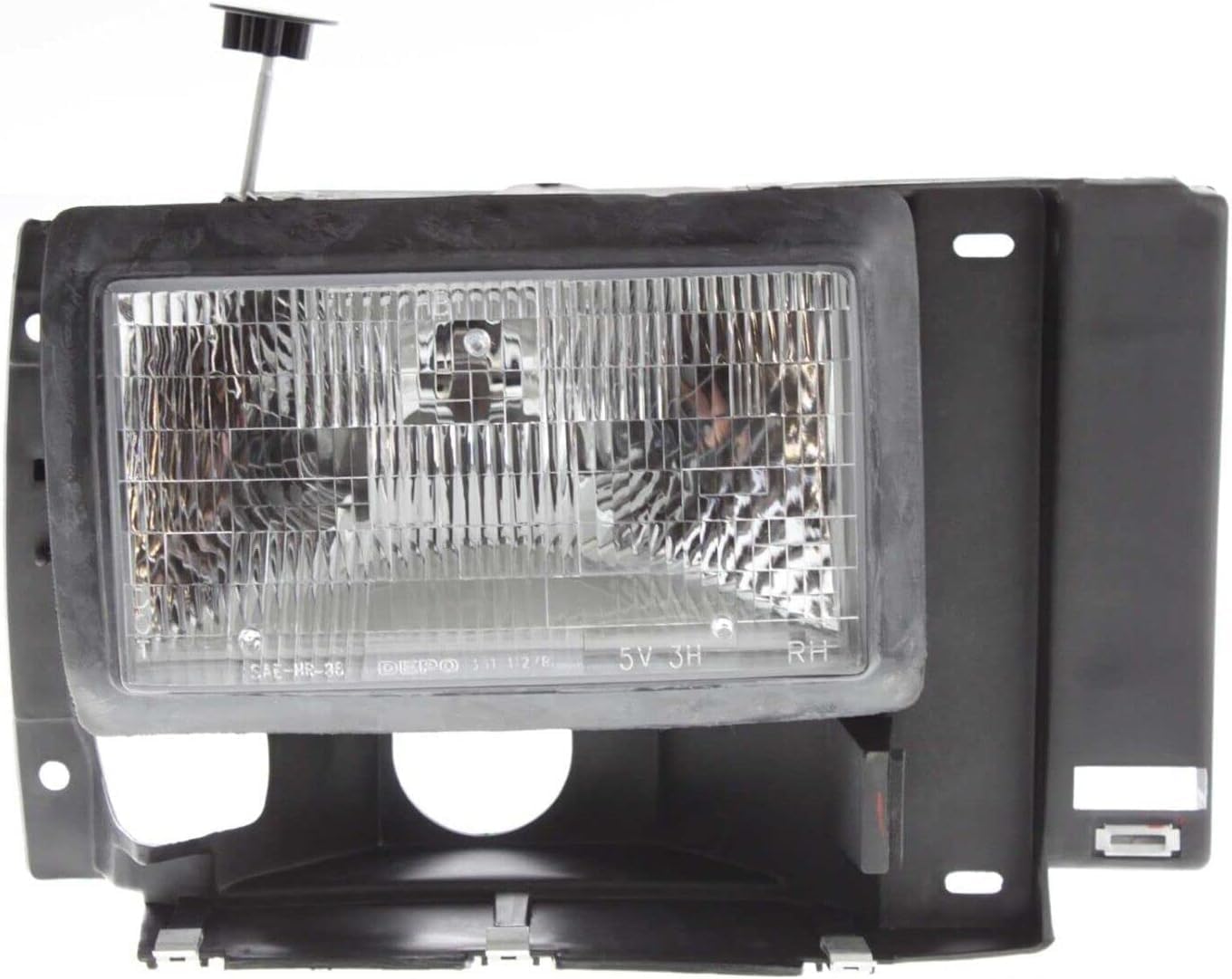 AUTOS PARTS PLUS Front Headlights Assembly + Corner Lamps + Signal Lights Lens and Housing Left & Right Side Direct Replacement Compatible With Ford Bronco 1989-1990/1991-1994 Explorer FO2503107