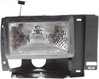 AUTOS PARTS PLUS Front Headlights Assembly + Corner Lamps + Signal Lights Lens and Housing Left & Right Side Direct Replacement Compatible With Ford Bronco 1989-1990/1991-1994 Explorer FO2503107
