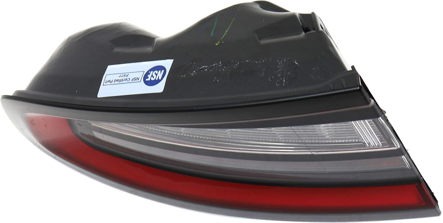 Tail Light Outer Assembly Left Driver Side Direct Replacement Compatible With 2015-2022 Dodge Charger CH2800208 68213145AD