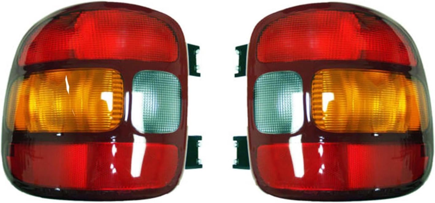 Set Of 2 Tail Light Lens And Housing Right Passenger & Left Driver Side Direct Replacement Compatible With 1999-2003 Chevrolet Silverado/GMC Sierra 1500 GM2801136 GM2800136 19169013