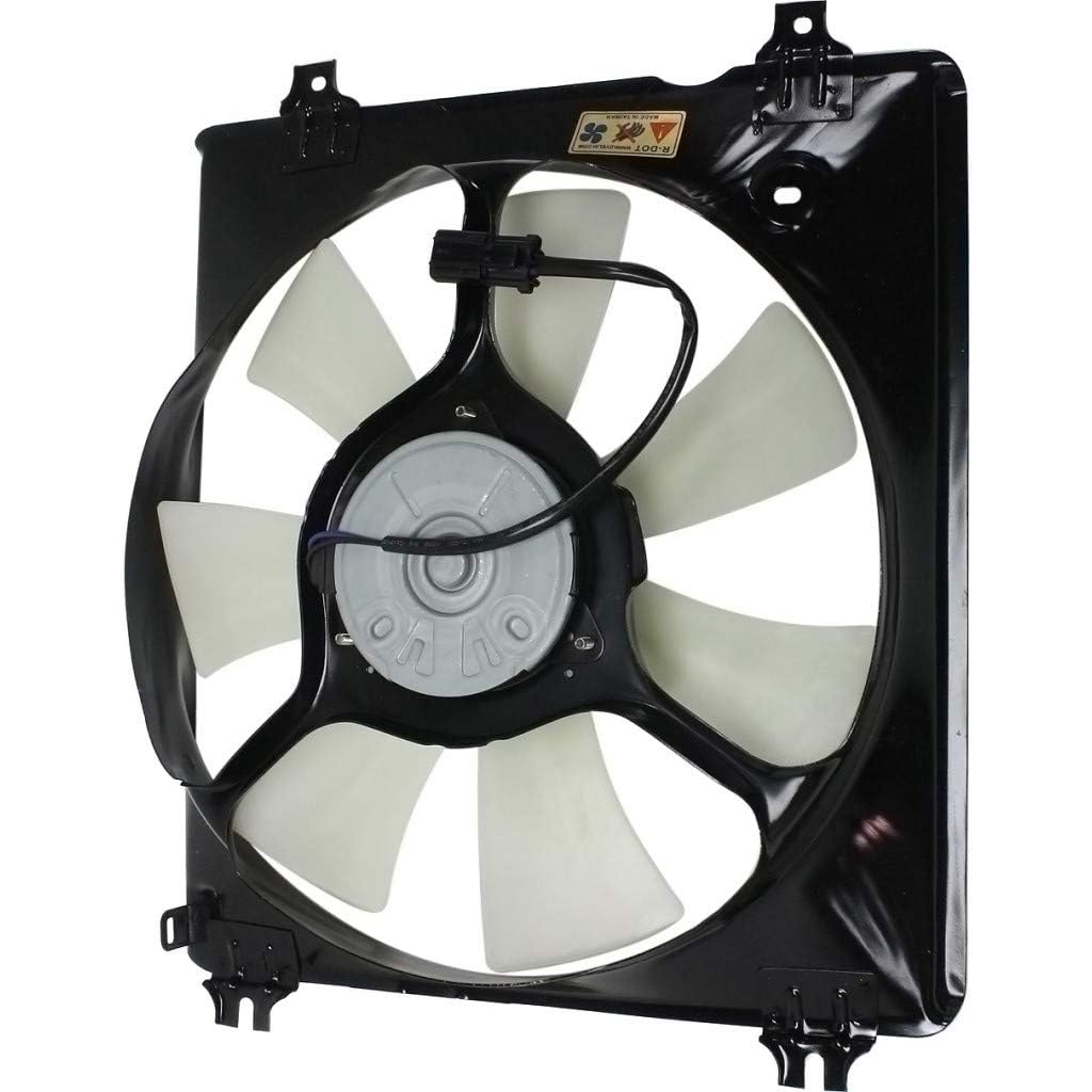 A/C Condenser Cooling Fan Assembly Right Passenger Side Direct Replacement Compatible with 2008-2012 Honda Accord / 2013-2015 Acura RDX HO3113127 38616R70A01-PFM
