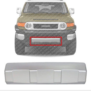 Front Lower Valance Panel Silver Direct Replacement Compatible With 2007-2014 Toyota FJ TO1095201 5390135180