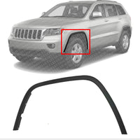 Front Fender Flare Textured Left Driver Side Direct Replacement Compatible With 2011-2016 Jeep Grand Cherokee CH1290106 1MP39RXFAE